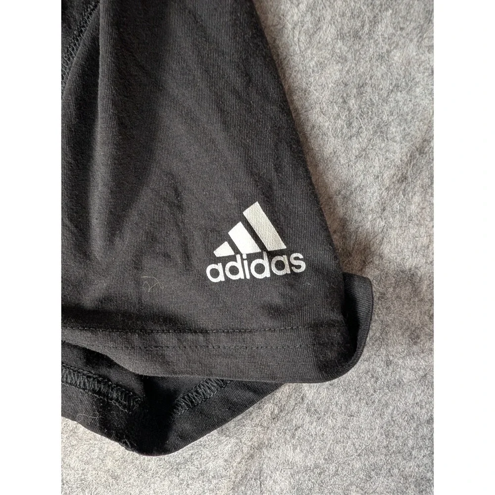 Adidas Ultimate Tee‎ Mens Black College Graphic Climalite Performance Shirt L